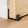 TOIMIOTOIM Upgraded Sliding Barn Door Bottom Floor Guide with Adjustable Roller Wall Mount Floor Guide Smoothly and Quietly Easy to Install Fits up to 2 Thickness Door Black 1Pack