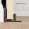 TOIMIOTOIM Upgraded Sliding Barn Door Bottom Floor Guide with Adjustable Roller Wall Mount Floor Guide Smoothly and Quietly Easy to Install Fits up to 2 Thickness Door Black 1Pack