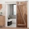 TSMST 5FT Sliding Barn Door Hardware Kit Stainless Steel Heavy Duty Sturdy Barn Door Track for Single Wood Door Slide Smoothly Quietly Y Style