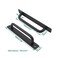 Ulifestar 2 Pack Rustic Barn Door Handles 7 inch Aluminium Alloy Modern Handles for Sliding Door Kitchen Cabinet Shed with Mounting Screws Black