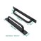 Ulifestar 2 Pack Rustic Barn Door Handles 7 inch Aluminium Alloy Modern Handles for Sliding Door Kitchen Cabinet Shed with Mounting Screws Black