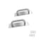 WZDXBQD Stainless Steel Door Plate Handle Heavy Duty PullPush Sliding Barn Pull Shed Commercial Fire Door Handle2 Pack79 x 26 Rectangle