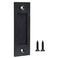 Yuccaliao Finger Flush Pulls for Closet Pocket Sliding Barn Door Handle Set Pull Recessed Handle Rectangular Plate Matte Black Mounting Hardware Included Black 2x 7 Set 1