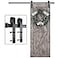 SMARTSTANDARD 6 Feet Heavy Duty Sturdy Sliding Barn Door Hardware KitSmoothly and Quietlyincludes Detailed Installation Fit 36 Wide Doorpanel J Shape Hanger Black