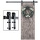 SMARTSTANDARD 6 Feet Heavy Duty Sturdy Sliding Barn Door Hardware KitSmoothly and Quietlyincludes Detailed Installation Fit 36 Wide Doorpanel J Shape Hanger Black