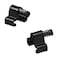 QINAIXQM Adjustable Sliding Barn Door Stopper for The Top Track Easy to Install Barn Door Stoppers 2pcs