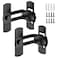L'aimefois 90 Degree Flip Barn Door Lock Protect Privacy Security Gate Latch Hook Lock Latch for Barn Garden Bathroom Outdoor Garage Window Sliding Door2 Black