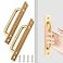 Zorfeter 58 Inch Sliding Barn Door Handle 2 Pcs Gold Sliding Gate Door Pull Handle Aluminium Alloy Cabinet Door Handle Hardware for Wardrobe Cupboard Closet Garage Shed with Screws