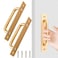 Zorfeter 58 Inch Sliding Barn Door Handle 2 Pcs Gold Sliding Gate Door Pull Handle Aluminium Alloy Cabinet Door Handle Hardware for Wardrobe Cupboard Closet Garage Shed with Screws