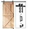 EaseLife 6 FT Sliding Barn Door Track and Handle Hardware Kit Straight PulleySlide Smoothly QuietlyEasy Install 6FT Track Kit for 3036 Wide Single Door