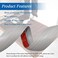 FONUNO Floor Transition Strip Self Adhesive Carpet Flooring Transitions Edging Trim Strip PVC Threshold Transitions Suitable for Threshold Height Less Than 5mm 20Ft Wood Grain GrayNew