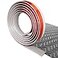 FONUNO Floor Transition Strip Self Adhesive Carpet Flooring Transitions Edging Trim Strip PVC Threshold Transitions Suitable for Threshold Height Less Than 5mm 10Ft Wood Grain GrayNew