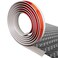 FONUNO Floor Transition Strip Self Adhesive Carpet Flooring Transitions Edging Trim Strip PVC Threshold Transitions Suitable for Threshold Height Less Than 5mm 10Ft Wood Grain GrayNew