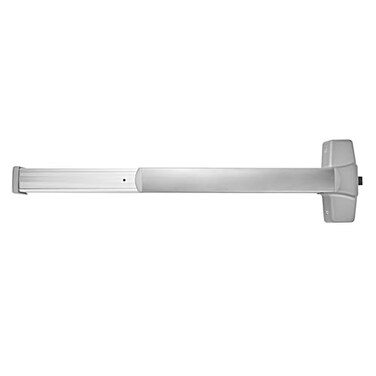 BRINKS Brinks Commercial M91P Push Bar Door Exit Device and Night Latch Panic Device Rim exit bar UL305 Compliant Satin Stainless Steel