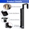 appacare 2 Pcs Over The Door Hooks Folding Over Door Clothes Drying Laundry Rack with 6 Groves Hanger for Clothes Towels Black