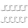 Bivethoi 10 Pcs Over The Door HooksZShaped Reversible Sturdy Hanging Hooks Dual Head Fits 1 and 2 Door Widths Single Hanger Hook for Drawer Closet Cupboard Kitchen