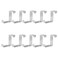 Bivethoi 10 Pcs Over The Door HooksZShaped Reversible Sturdy Hanging Hooks Dual Head Fits 1 and 2 Door Widths Single Hanger Hook for Drawer Closet Cupboard Kitchen