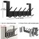 Dseap Over The Door Hook Hanger 6 Hooks Over Door Coat Rack for Hanging Clothes Hat Towel Antique Copper