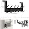 Dseap Over The Door Hook Hanger 6 Hooks Over Door Coat Rack for Hanging Clothes Hat Towel White