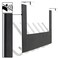 Dseap Over The Door Hook Hanger 6 Hooks Over Door Coat Rack for Hanging Clothes Hat Towel White