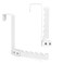 FYY Over the Door Hooks Hanger 1 Pack Collapsible Folding Over The Door Organizer Rack Space Saving Hanging Storage Hanger for Clothes Coats Towels for Bedroom Bathroom White1PCS 602 inch