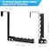 FYY Over the Door Hooks Hanger 2 Pack Collapsible Folding Over The Door Organizer Rack Space Saving Hanging Storage Hanger for Clothes Coats Towels for Bedroom Bathroom Black