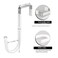 HANGZIGD Over The Door Hooks Door Hangers HooksExtra Long 5 Rustproof Organizer Hook with Soft Rubber Padding NoScratch Design for Towels Robes Coats Bags 12 Pack White