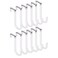 HANGZIGD Over The Door Hooks Door Hangers HooksExtra Long 5 Rustproof Organizer Hook with Soft Rubber Padding NoScratch Design for Towels Robes Coats Bags 12 Pack White