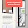 Home in HeavyDuty 145Inch Adjustable Door Mirror Hanger Set BLACK AntiDamage Suction Cups Prevent Damage with AntiScratch Lining AntiBanging Suction Cup Stickers for Door Protection