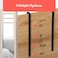Home in HeavyDuty 145Inch Adjustable Door Mirror Hanger Set BLACK AntiDamage Suction Cups Prevent Damage with AntiScratch Lining AntiBanging Suction Cup Stickers for Door Protection