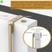 HFHOME 4 Packs Over The Door Double Hanger Hooks Metal Twin Hooks Organizer for Hanging Coats Hats Robes Towels Gold