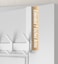 KitchLife Over The Door Hooks with 7 Extended Arms Fits 138 Doors J18U Heavy Duty Bathroom Closet Towel Rack DoubleHooks Hanger 1 Pack Glossy White