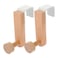 LABRIMP Over the Door Hooks 2Pack NailFree Household Door Hangers for Coats Hats Towels Compact SpaceSaving Design 295X236X078In