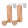 LABRIMP Over the Door Hooks 2Pack NailFree Household Door Hangers for Coats Hats Towels Compact SpaceSaving Design 295X236X078In