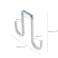 Meprotal Double Sided Over The Door Hooks 2 Pack Towel Coat Hooks Door Hanger Hook for Hanging Clothes Towel Hats Bags Wreath White