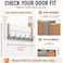 Peasulin Over The Door Hooks 2 Pack Grey Door Hanger Rack for 134 Doors 74 Arms 6 Double Hooks with 12 Hanging Points 4 Pads Towel Rack for Bathroom Bedroom Closet Dorm