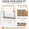 Peasulin Over The Door Hooks 2 Pack Grey Door Hanger Rack for 134 Doors 74 Arms 6 Double Hooks with 12 Hanging Points 4 Pads Towel Rack for Bathroom Bedroom Closet Dorm