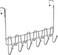 Deco Brothers DecoBros Supreme Over The Door 11 Hook Organizer Rack Chrome Finish