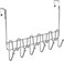 Deco Brothers DecoBros Supreme Over The Door 11 Hook Organizer Rack Chrome Finish