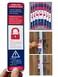 GINFH 12 Pack Lockdown Magnetic Strips Door Security Devices Thin Magnetic Strips School Office Emergency Easy Quick Lock Door Latch White Text Version 12