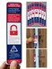 GINFH 12 Pack Lockdown Magnetic Strips Door Security Devices Thin Magnetic Strips School Office Emergency Easy Quick Lock Door Latch White Text Version 12