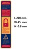 YnFag 12 Pack Magnetic Tape Magnetic Lockdown Strips Iron Door Magnet Security Devices School Office Effective Emergency Lockdowns Yellow
