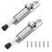 CertBuy 2 Pack Kickdown Door Stop Stainless Steel Easy Step Door Stopper Spring Loaded Telescopic Door Stopper Adjustable Door Locks Holder StopRelease by Foot