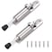 CertBuy 2 Pack Kickdown Door Stop Stainless Steel Easy Step Door Stopper Spring Loaded Telescopic Door Stopper Adjustable Door Locks Holder StopRelease by Foot