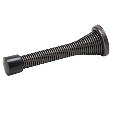 Rok 2 Pack Hardware 3 76mm Flexi Spring Heavy Duty Door Stop OilRubbed Bronze Finish Flexible Wall Bumper Protector Guards ROKDS1ORB
