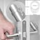 InfantLY Bright 3pcs Door Stopper Transparent Silica Gel Door Handle Buffer Wall Protection Doorknob Bumper Walls Furniture Protective