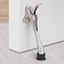 Gudui 6 Inch Kick Down Door Stoppers with NonSlip Rubber Tip One Touch Heavy Duty Bottom Holder Adjustable Metal Door Stop Brushed Nickel