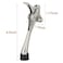 Gudui 6 Inch Kick Down Door Stoppers with NonSlip Rubber Tip One Touch Heavy Duty Bottom Holder Adjustable Metal Door Stop Brushed Nickel