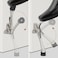 Gudui 6 Inch Kick Down Door Stoppers with NonSlip Rubber Tip One Touch Heavy Duty Bottom Holder Adjustable Metal Door Stop Brushed Nickel