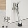 Gudui 6 Inch Kickdown Door Stopper with NonSlip Rubber Tip One Touch Heavy Duty Bottom Holder Adjustable Metal Door Stop to Hold Door Open 2 Pack Brushed Nickel